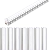 Barrina 4ft LED Batten Light Pack of 8 2200lm 6500K T5 Garage Ceiling Wall view 1