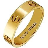 nine-tailed fox Love Ring For Women Men Girls Boys Kids Titanium Steel 18K Gold Jewelry Unisex Adult Wedding Birthday Present Anniversary Best Gifts