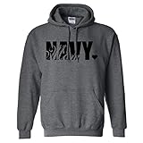 Navy Mom Hooded Sweatshirt