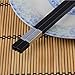 5 Pairs Melamine Chopsticks. Reusable Luxury Chopstick Set. A Wooden Replacement Made With Non-Toxic Dishwasher Safe Melamine. (Black)