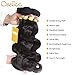 Ossilee Hair Lace Frontal with Bundles Malaysian Body Wave Human Hair with Frontal 10A Malaysian Virgin Hair Body Wave 3 Bundles with Lace Frontal Closure (18 20 22+16, Natural Color)