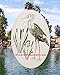 Oval Egret & Cattails Right Etched Window Decal Vinyl Glass Cling -21