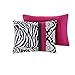 Mi Zone Comforter Set Fun Bedroom Décor - Modern All Season Polka Dot Print, Vibrant Color Cozy Bedding Layer, Matching Sham, Decorative Pillow, Twin/Twin XL, Zebra Pink 3 Piece