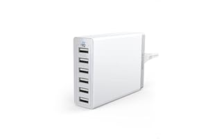 Anker Charger, 60W 6 Port USB Charging Station, PowerPort 6 Multi USB Charger for iPhone 14/13 Series, iPad Pro/Air/Mini, Galaxy S23/S22/S21, Note 20 Ultra, LG, HTC, and More
