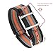 NATO Strap 2 Packs Canvas Fabric Nylon Watch Straps with Stainless Steel Buckle,Adebena Ballistic Replacement NATO Watch Bands Width 20mm Black and Black/Grey