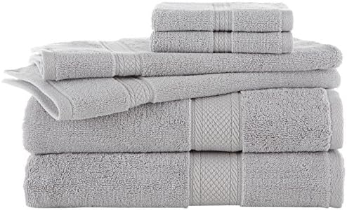 Grand Patrician Suites 6 Piece Towel Set, Glacier Gray, 6