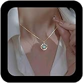 Erimberate Bohemian Opal Moon Choker Necklace Gold Crystal Crescent Pendant Necklace Blue Moonstone Star Chain Necklace Rhinestone Opal Moon Collar Necklace Jewelry for Women