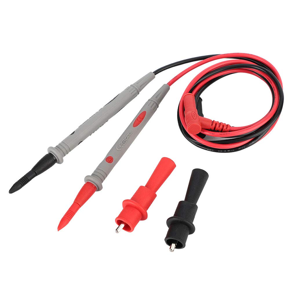 Cordon Test, PT1006 Digital Multimeter Alligator Clip Probe Test Pen & 1000V20A Test Lead Cable 90 cm