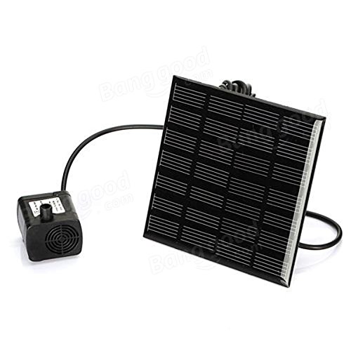 Bazaar Solar Panel Power Submersible Fountain Pond Water Pump