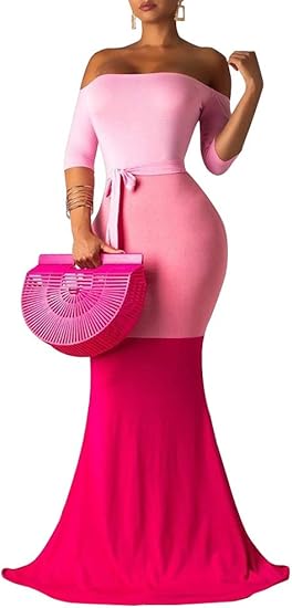 bodycon fishtail maxi dress