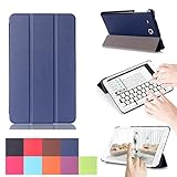 Galaxy Tab A 7.0 Case, [Multi-angle Stand] Ultra Slim Lightweight Folding PU Case Stand Cover for Samsung Galaxy Tab A 7.0 Tablet 2016 Release / SM-T280 / SM-T285 -Dark Blue
