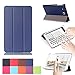 Galaxy Tab A 7.0 Case, [Multi-angle Stand] Ultra Slim Lightweight Folding PU Case Stand Cover for Samsung Galaxy Tab A 7.0 Tablet 2016 Release / SM-T280 / SM-T285 -Dark Blue