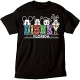 Disney Men's Florida Mickey Mouse Pluto Donald Goofy T Shirt