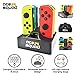 Charging Dock for Nintendo Switch Joy Con w/ USB C Cable (Black) 4 Ports in 1 Stand Charging Station for Switch Controller Fast Charging w/ Light Indicator Easy Plug-in for Switch Joy-Con by Ace Squad