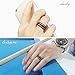 Will Queen 8mm Black Tungsten Rings with Rose Gold Grooves Men's Wedding Bands, Top Polished, Comfort Fit