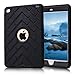 iPad Mini 4 Case, iPad A1538/A1550 Case, Hocase Rugged Shockproof Anti-Slip Hybrid Hard Shell+Silicone Rubber Bumper Protective Case for Apple iPad Mini 4th Generation 2015 - Black