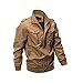 ZooYung Men's Casual Winter Cotton Military Jackets Outdoor Coat windproof windbreaker(2701-Khaki-XL)