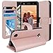 LG Fiesta LTE Case, LG X Charge Case, LG X Power 2 Case, TAURI [Stand Feature] Wallet [PU Leather] Protective Case Flip Cover For LG Fiesta LTE / LG X Charge / LG X Power 2 - Rose Gold