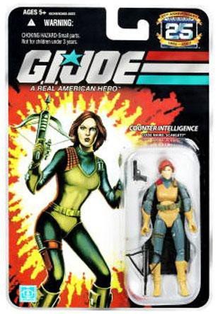 G I Joe 25th Anniversary Scarlett Counter Intelligence 3 3 4