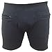 Clever Travel Companion Mens Underwear - Boxer Briefs Pickpocket Proof Soft Cotton Underpants - Travel Shorts Underwear with 2 Secret Zipper Pocket for Traveling - (Small, Black)