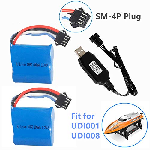 thumbnail image 2 of 11v Battery Gel Blaster Crazepony 7.4V Li-ion Battery 600mAh 2S Rechargeable Battery With SM-4P Plug And 11.1v Battery 2000mah 2 of 10