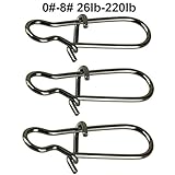 100 Pack Duo Lock Snaps(Size 8# Test: 220LB)