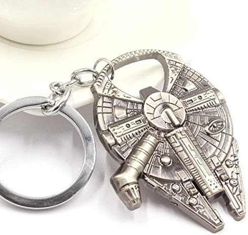 5 in 1 Multi Function Can Opener Bottle Opener, Star Wars Millennium Falcon Metal Alloy Bottle Opener & Keychain 2Pcs