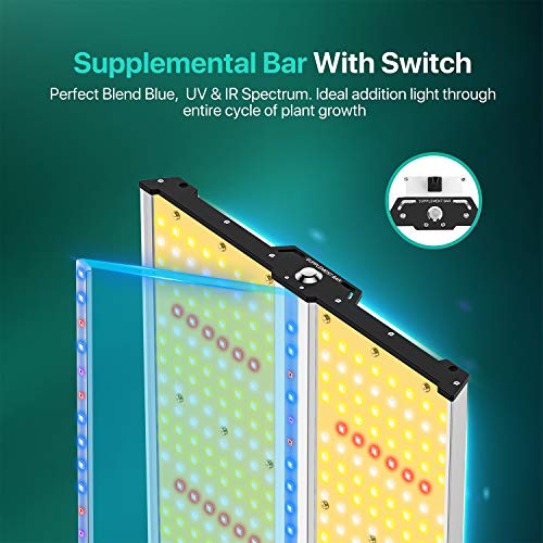 SAYHON 2023 Upgraded SH2000 Led Grow Light,Dimmable Full Spectrum LED