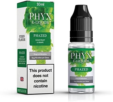 Phyx 70:30 VG/PG Shortfill E-Liquid TPD Compliant No Nicotine 10ml Bottle Boost (Sour Fruit & Grape)
