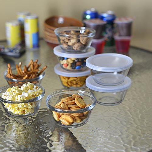 Anchor Hocking 6-Ounce Custard Cups with Lids, Set of 4 | Pricepulse
