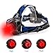 GaiGaiMall Red LED Headlamp, Zoomable Tactical High Lumen Headlamp Long Range Red Beam for Hog Coyote Varmint Hunting, 2 Pack