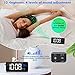 Fuhuim LED Display Digital Alarm Clock with USB Port Charger,Dual Alarms,Temperature Detection,Adjustable Brightness, Battery Back Up,Clock for Bedroom Travel Alarm Clock (Black)