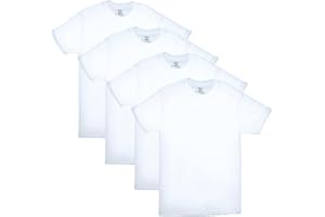 Hanes Men's 4 Pack FreshIQ Crewneck Undershirt