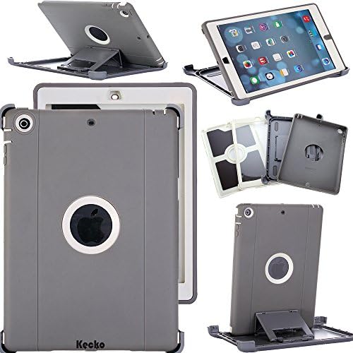 ipad Air/5 Case,KeckoDefender Hunting Tree Camo Shockproof Outdoor Sports Drop Proof Military Grade Full Body Protective Built-in Screen Protector Rugged Case w/ Kickstand for ipad Air/5th Gen (G/W)