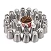 Russian Piping Tips Extra Large 49 Piece Set - 27 Russian Nozzles (Includes 4 Sphere Ball Tips!!) + 20 Disposable Bags & 2 Couplers (Large variety of Different Shapes).
