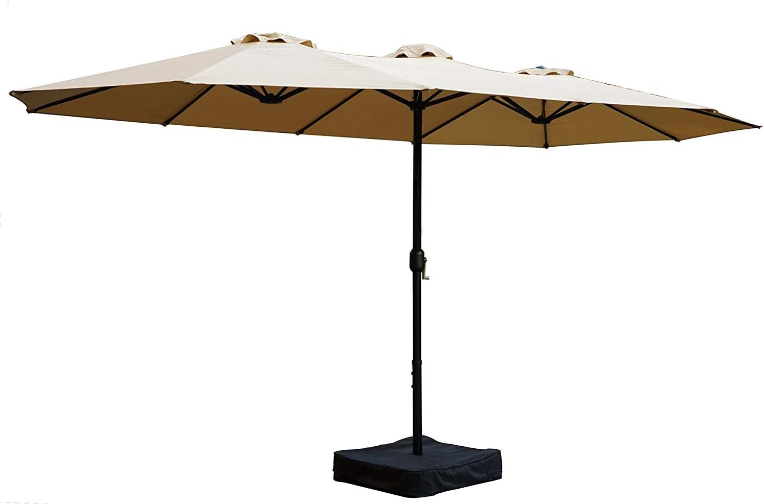 Amazon Com Kozyard Butterfly 14 Outdoor Patio Double Sided Aluminum Umbrella With Crank And Base Garden Outdoor
