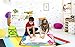 VISSETO Aqua Magic Mat Aquadoodle Large - 34x22.5’’ | Learning Cards, 3 Magic Pens | Kids Toys Aqua Mat | Reusable Water Drawing Mat | Mess Free | Water Doodle Mat Gift for Girls, Boys