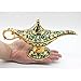 AVESON Classic Vintage Collectable Rare Legend Aladdin Magic Genie Costume Lamp Home Table Decoration & Gift, Golden Green