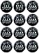 Buttonsmith Team Groom Button Set,Black