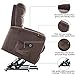 BONZY Lift Recliner Contemporary Power Lift Chair Soft and Warm Fabric with Remote Control for Gentle Motor, Chocolate