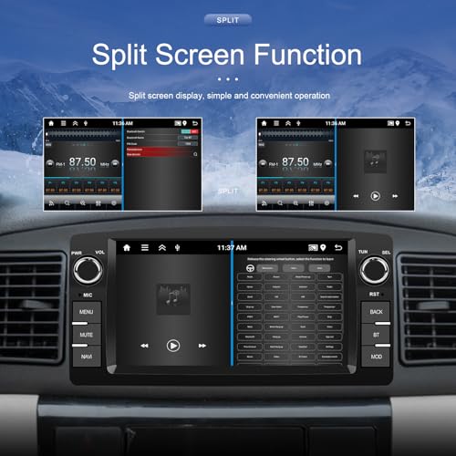Fuluku 2+64G Android 13 Car Radio for Toyota Corolla E120 2000-2006 with Wireless Carplay Android Auto, 7 Inch Touch Screen Radio with Bluetooth/WiFi/GPS/Security Camera/FM/RDS/SWC