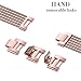 Glebo Flexible Loop Band Compatible with Apple Watch Band 42mm 44mm Women, Stainless Steel iWatch Band Bracelet Straps Accessories for Apple Watch Band 44mm Series 4, 42mm Series 3 2 1, Rose Gold