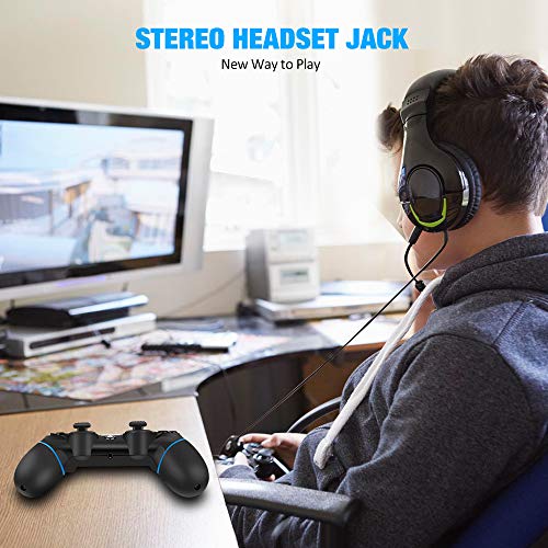 YCCTEAM Wireless Controller for PS4 - Gamepad Joystick for Playstation 4/Pro/Slim/PC and Laptop with Motion Motors and Audio Function