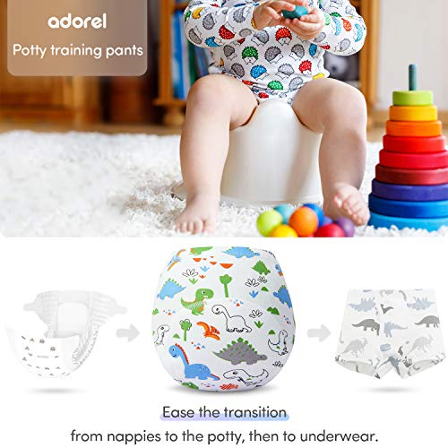 Adorel Baby Jongens Oefenbroekjes Wasbaar Katoen Set van 4 - Image 3