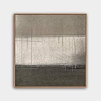 Framed Canvas Wall Art Modern Texture Painting Canvas Prints Home Artwork Decoration for Living Room,Bedroom - 16x16 inches