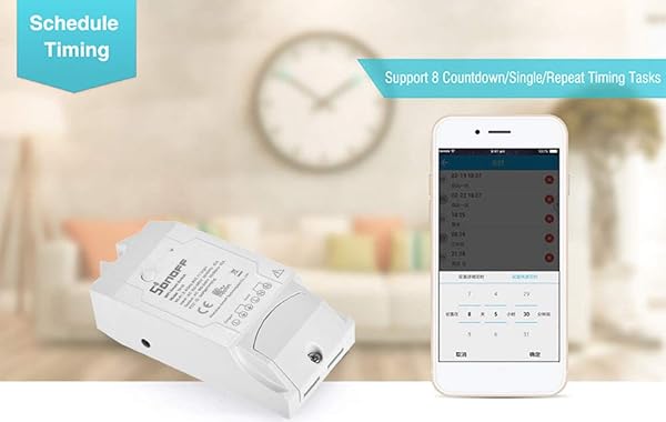 Docooler TH10 WiFi Smart Switch Mando a Distancia Smartphone Sensor de Temperatura y Humedad para Smart Home