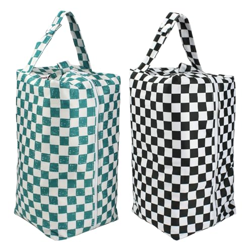 Mama Koala Waterproof Diaper Pods for Baby Items, Cloth Diapers, Swimsuits, Travel, Gym Clothes, Beach, Pump Parts, Toiletries, 2 Pack(DP-Squres)