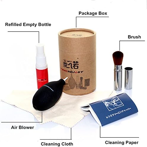5 IN 1 Camera Lens Cleaning Kit Refilled Bottle Brush Lenspen Air Brower Paper for Canon Nikon Sony Pentax DSLR Camera Lens Sensor Screen LCD Clean