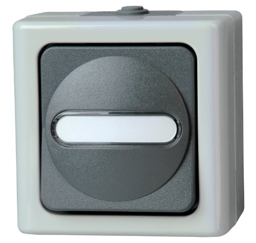 Kopp 560656006 Blue Electric Universalschalter (Aus- und Wechsel) beleuchtet