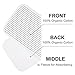 5-Pack Burp Cloths for Baby Boys and Girls,100% Organic Cotton Ultra Soft and Absorbent Burp Rags for Newborn | Baby Shower/Registry Gift Set by Upsimples, Thick Triple Layer, Large 21×10 Inch